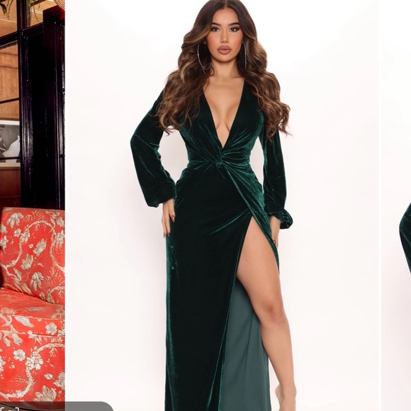 Brand New Velvet Emerald dress - Picture 3 of 4